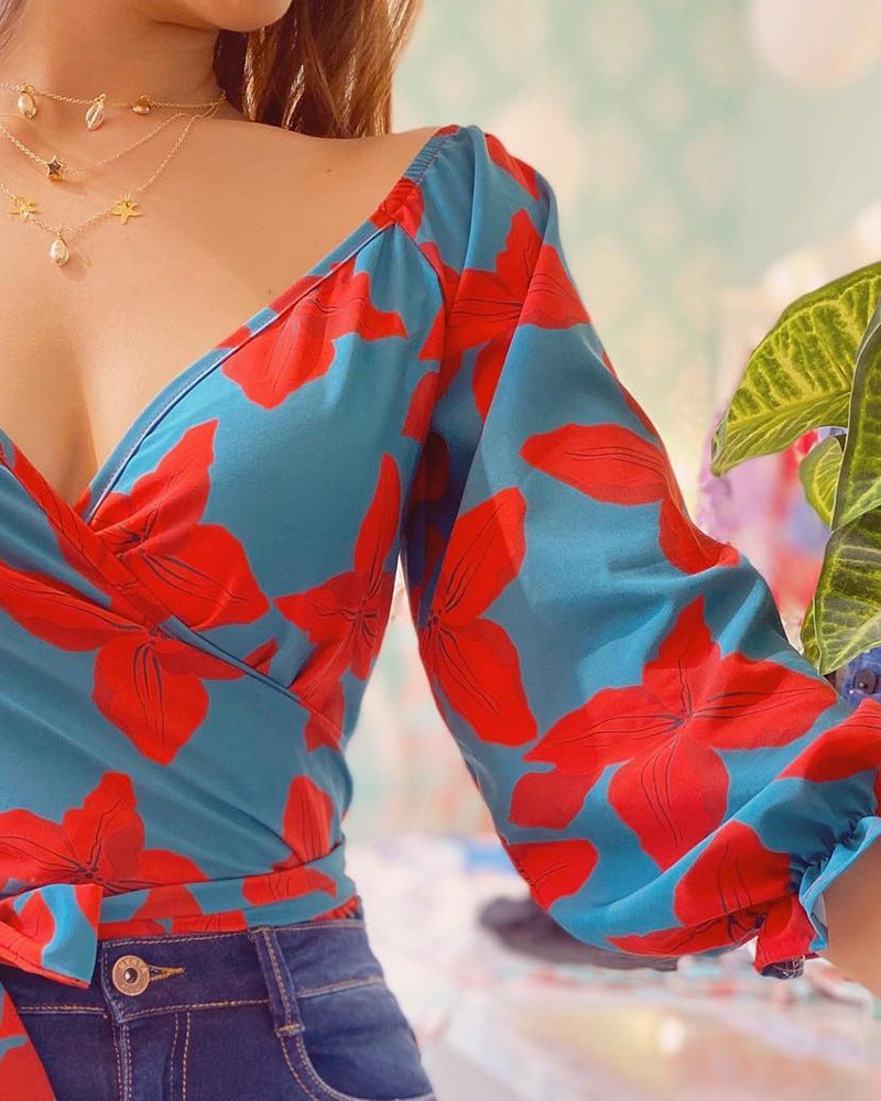 Elegant Temperament Floral Top