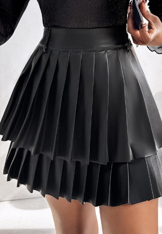 Solid color package hip skirts