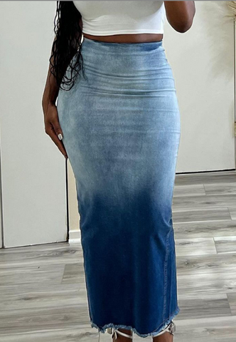 Solid color package hip skirts
