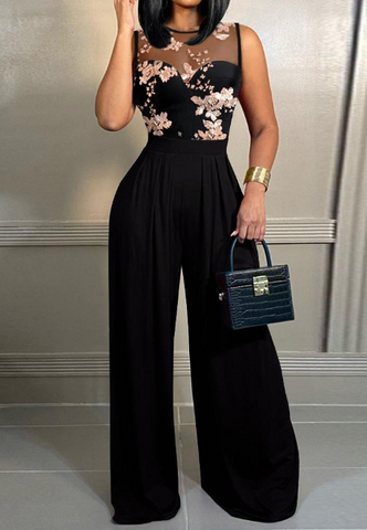 Diamond-Studded Jumpsuit
