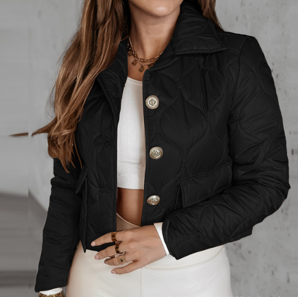 Temperament Long Sleeved Buttoned Jacket