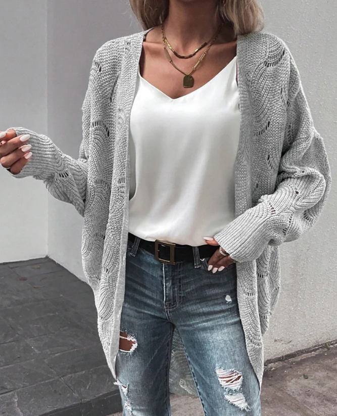 Loose Long Sleeved Casual Cardigan Jacket