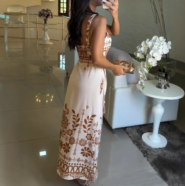 Fashion Printed Sleeveless Dress