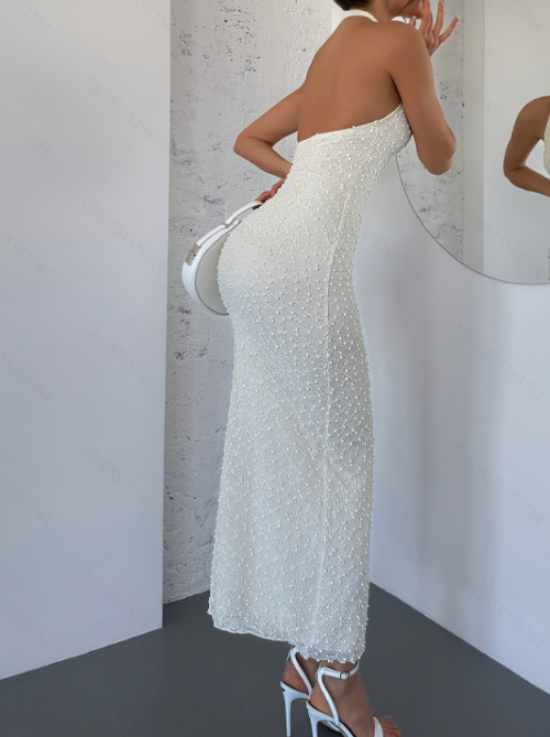 Fashion Temperament Elegant V-Neck Backless Dress