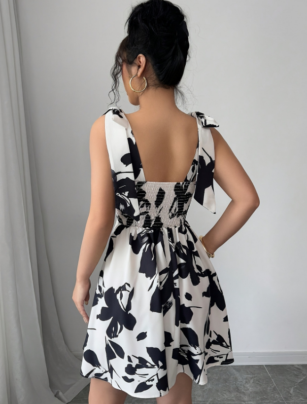 Fashion Sexy Sleeveless Printed Dress