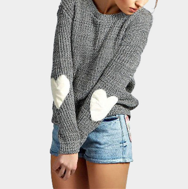Women'S Round Neck Long Sleeve Knitted Sweaters