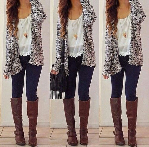 Women'S Long-Sleeved Thick Hooded Jacket