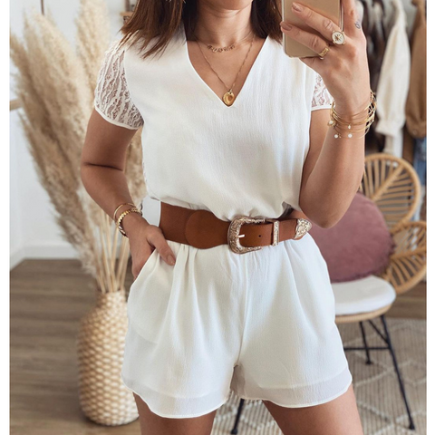 Casual Low-Cut Sling Jumpsuit