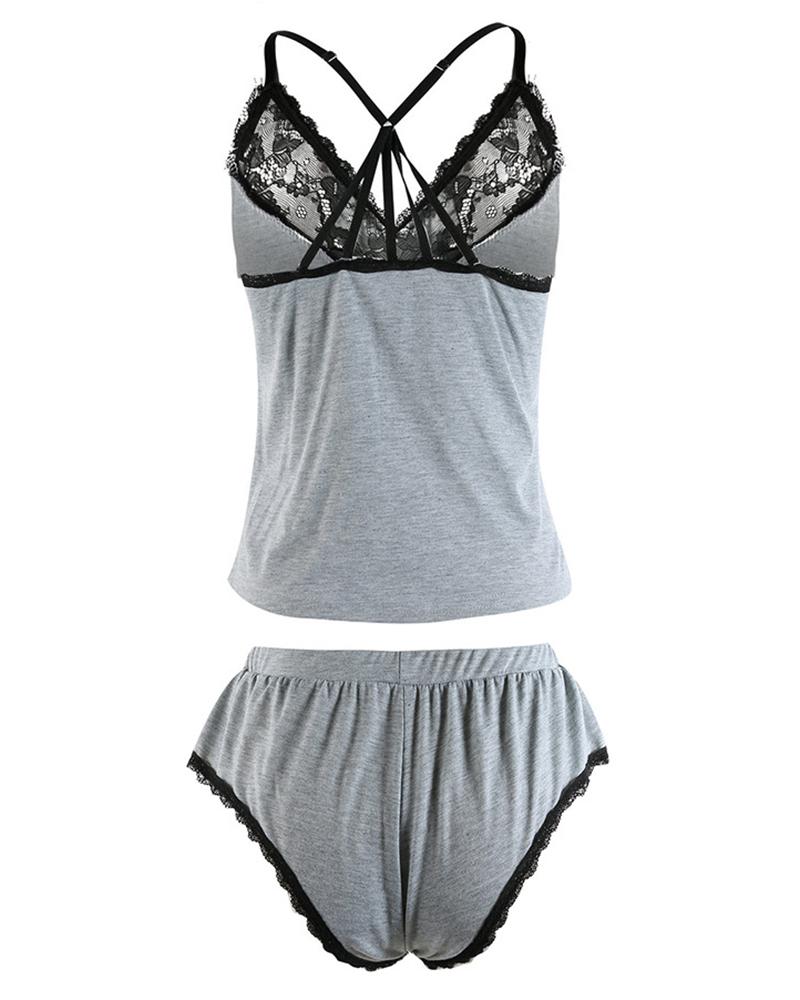 Sexy Pajamas Two-Piece Suit