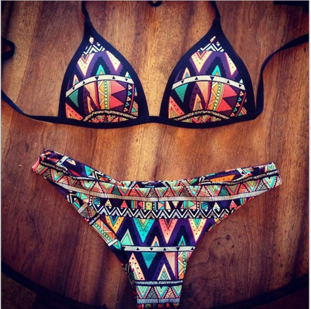 Sexy Printed triangle bikini
