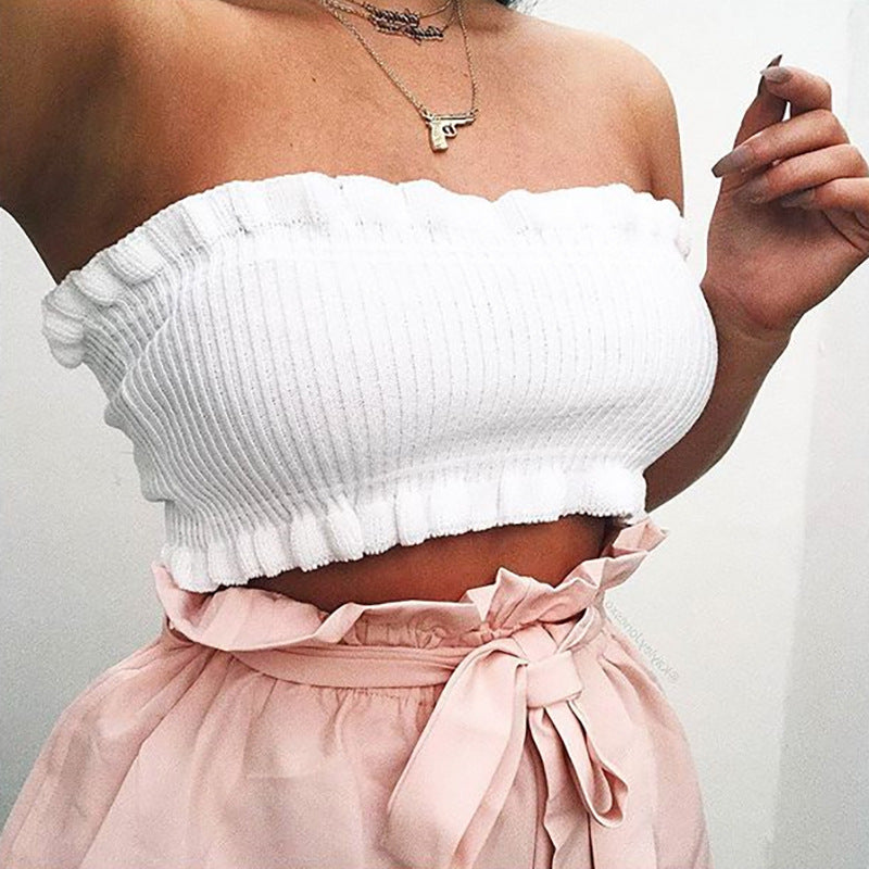 Sexy Wrapped Chest Knit Tops