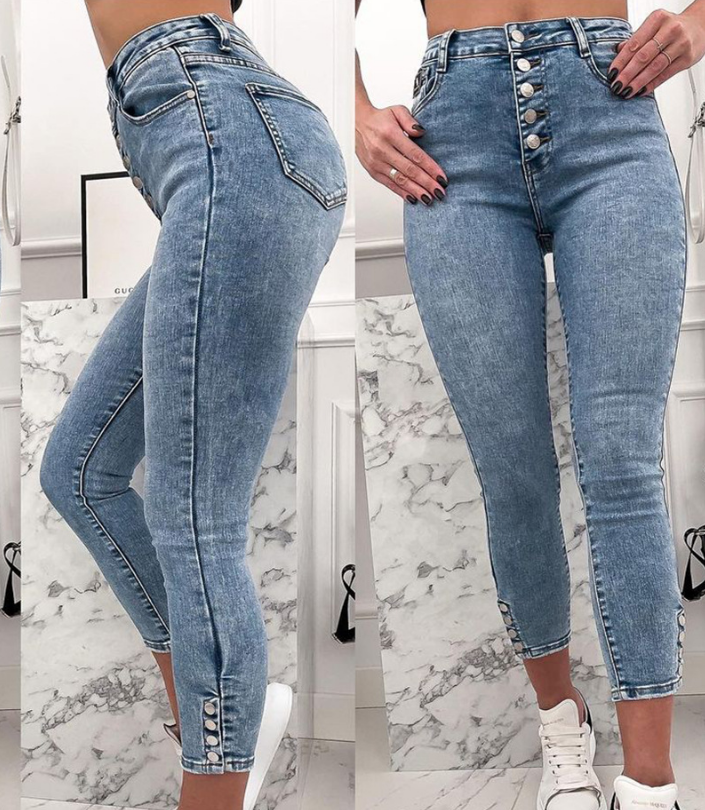 Women'S Blue Denim Pants