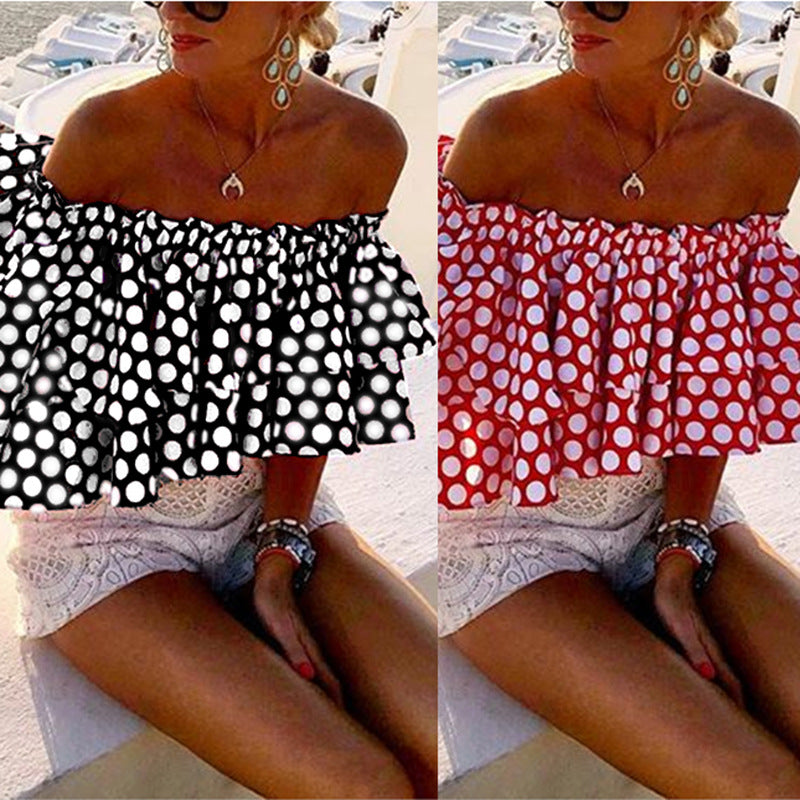 One-Shoulder Ruffled Sexy Top