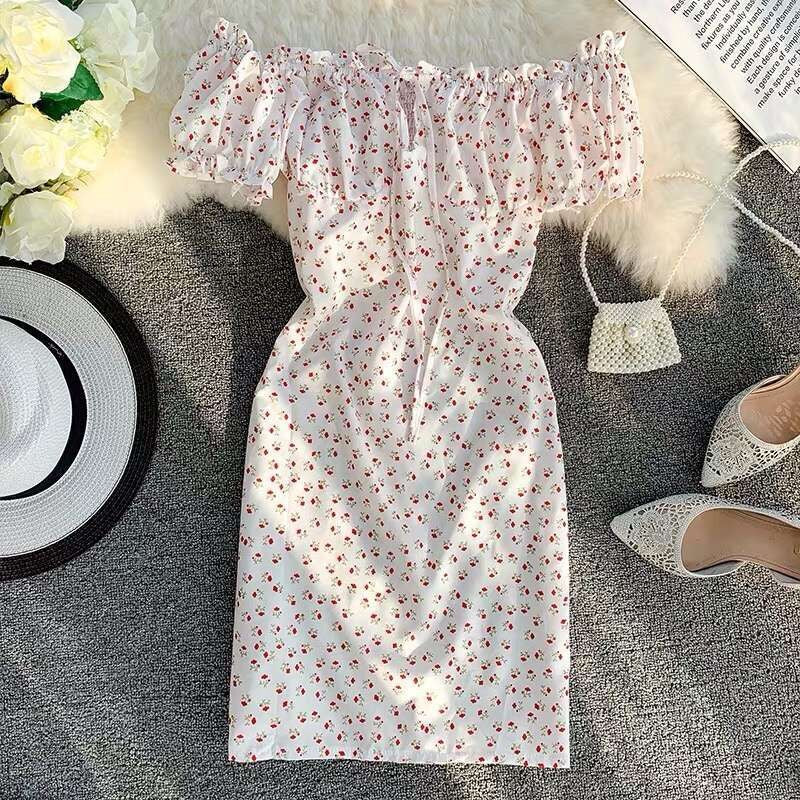 Slim Sexy Women Print Dress