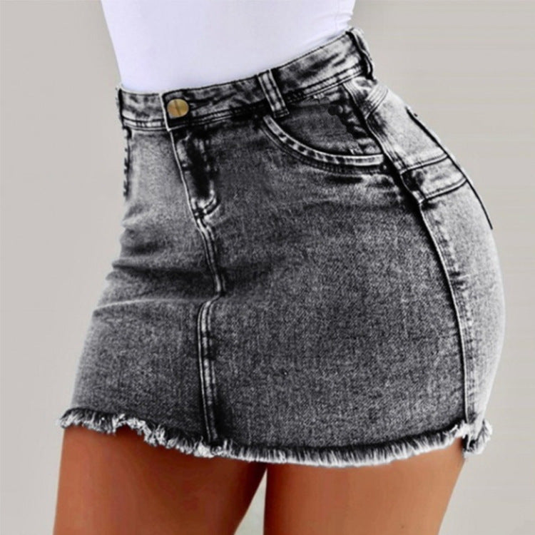 Sexy Bag Hip Denim Skirt