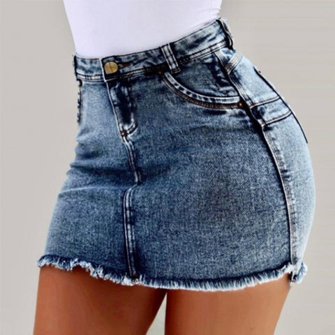 Solid color package hip skirts