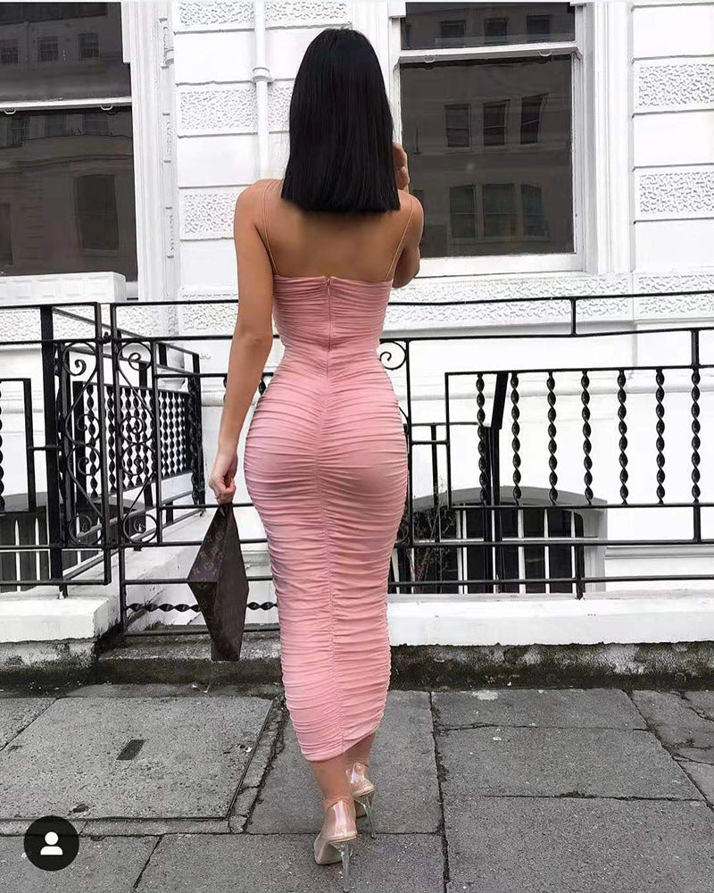 Women'S Sexy High Waist Sling Dress