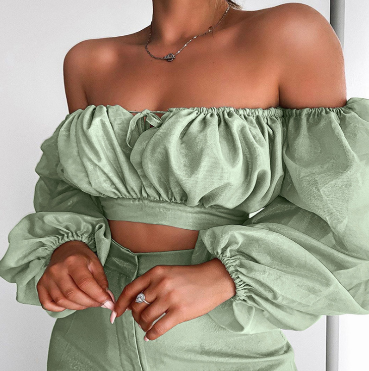 One Shoulder Wrapped Chest T-Shirt