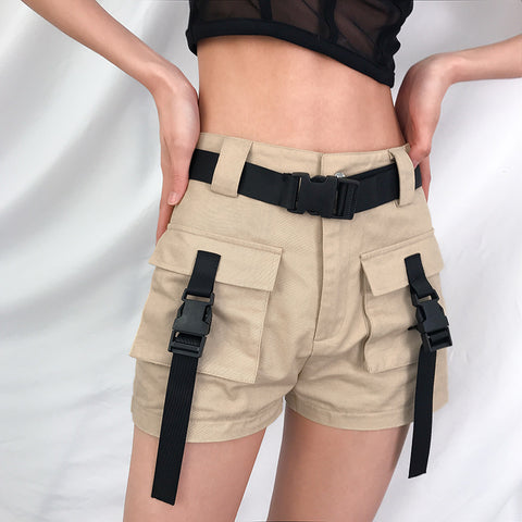Casual Elastic Hole Denim Pants