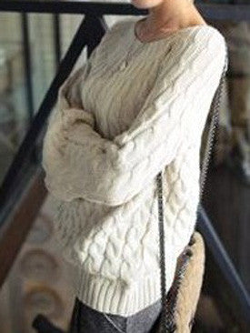 Retro loose long-sleeved sweaters