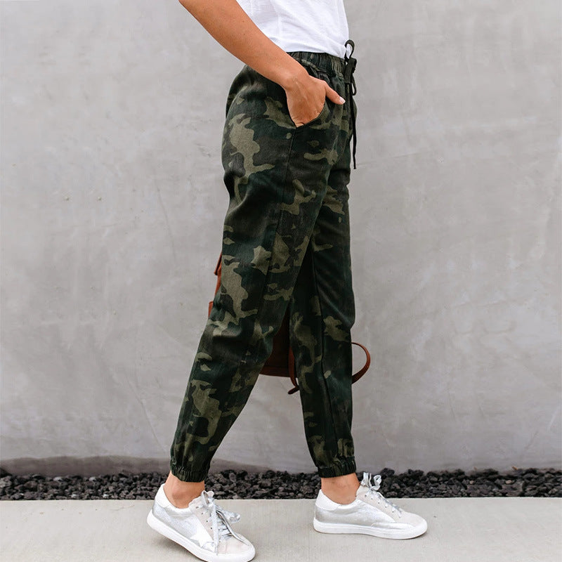 Loose Pattern Camouflage Pants
