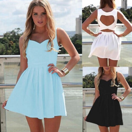 Fashion Sexy Sleeveless Chiffon Dress