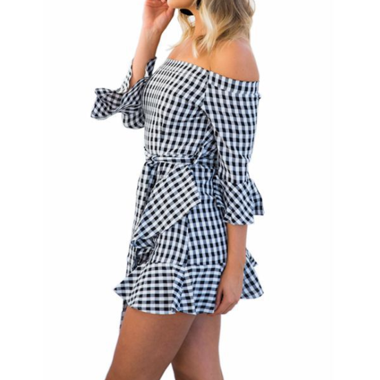 Irregular Sexy High Waist Dress