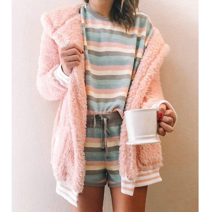 Fashion Solid Color Long-Sleeved Cardigan Jacket