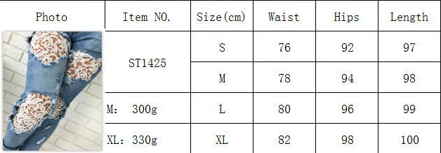 Fashion Blue Denim Trousers