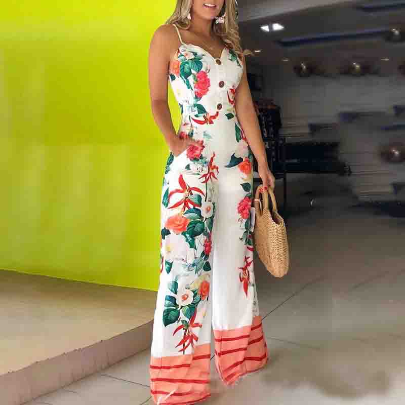 Sling Print Sexy Sling Jumpsuit