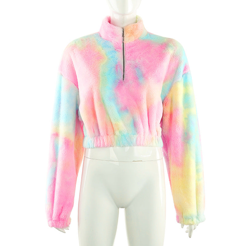 Women'S Fashion Loose Long-Sleeved Zipper Sweater