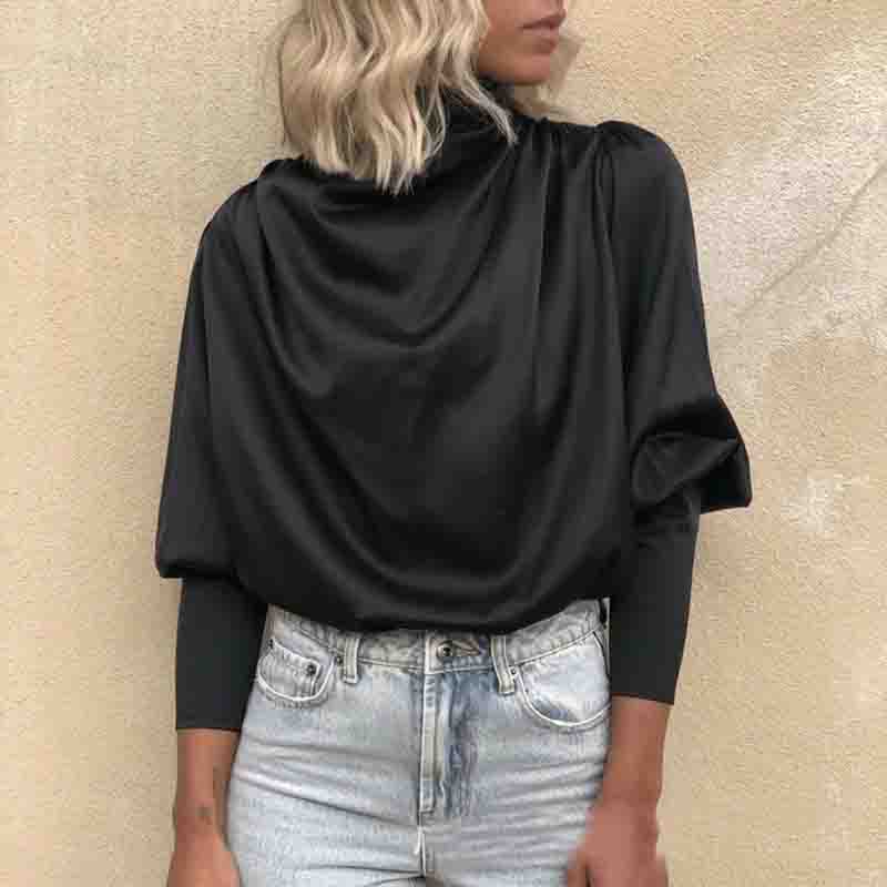 Solid Color Long Sleeve Top