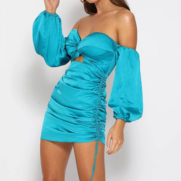 Design Open-Back Women'S Off-Shoulder Dress
