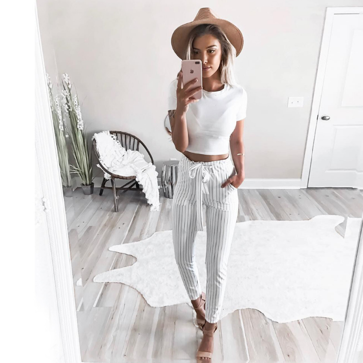 Fashion Striped Pants