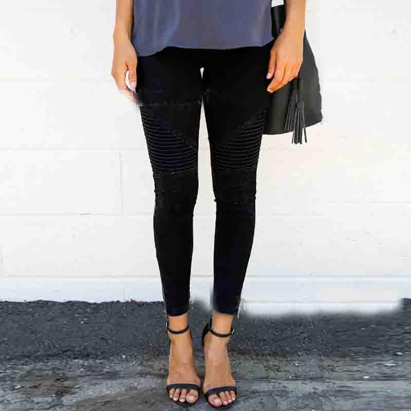 Stretch Tight Zipper Pants