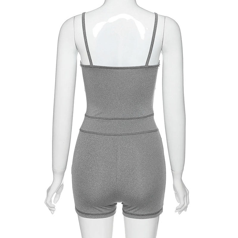 Women'S Sexy Deep V Low-Cut Hip Jumpsuit