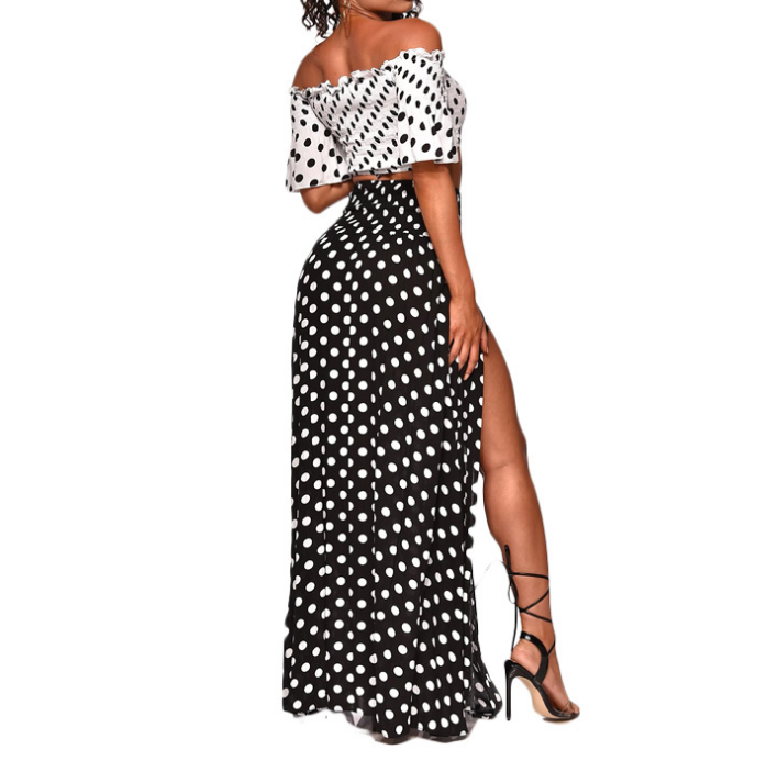 Ladies Strapless Short Sleeve Two-Piece Suit