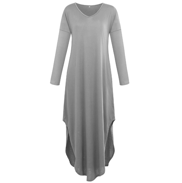 Loose Long Sleeve Maxi Dress