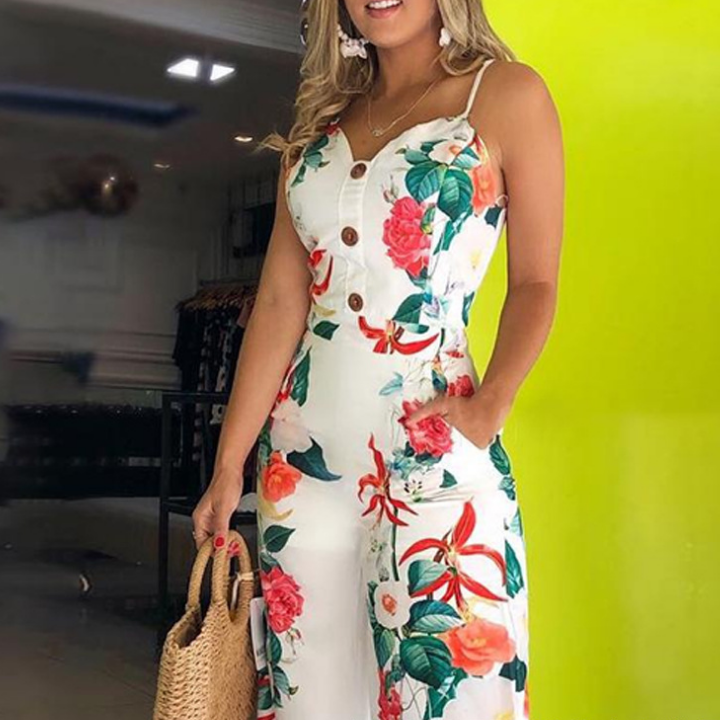 Sling Print Sexy Sling Jumpsuit