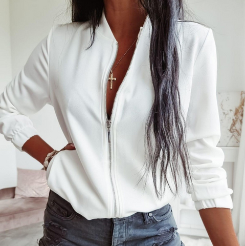 Women'S Long-Sleeved Thick Hooded Jacket