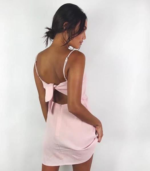 Fashion Butterfly Sexy Backless Strap Dress