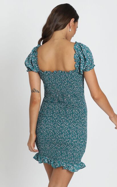 Slim Temperament Short-Sleeved High Waist Bag Hip Dress