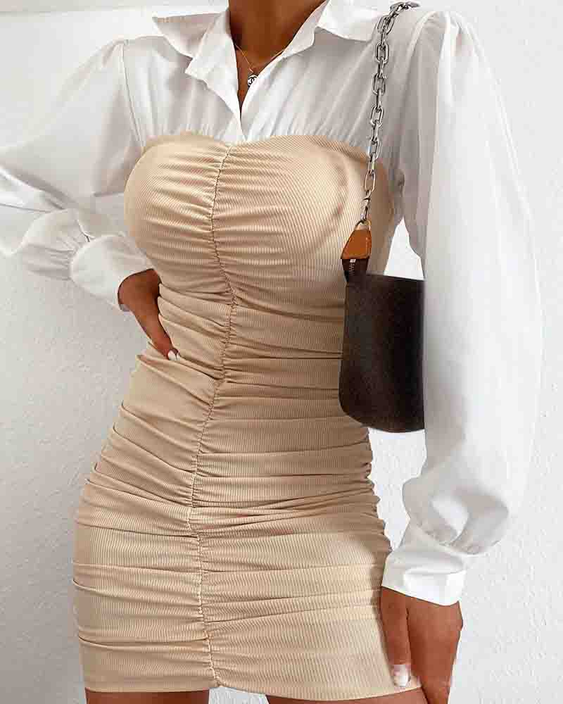 Sexy Tight Long Sleeve High Waist Dress