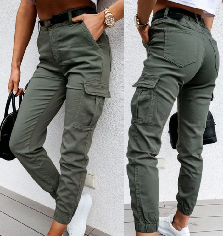 Fashion Women'S Green Long Pants