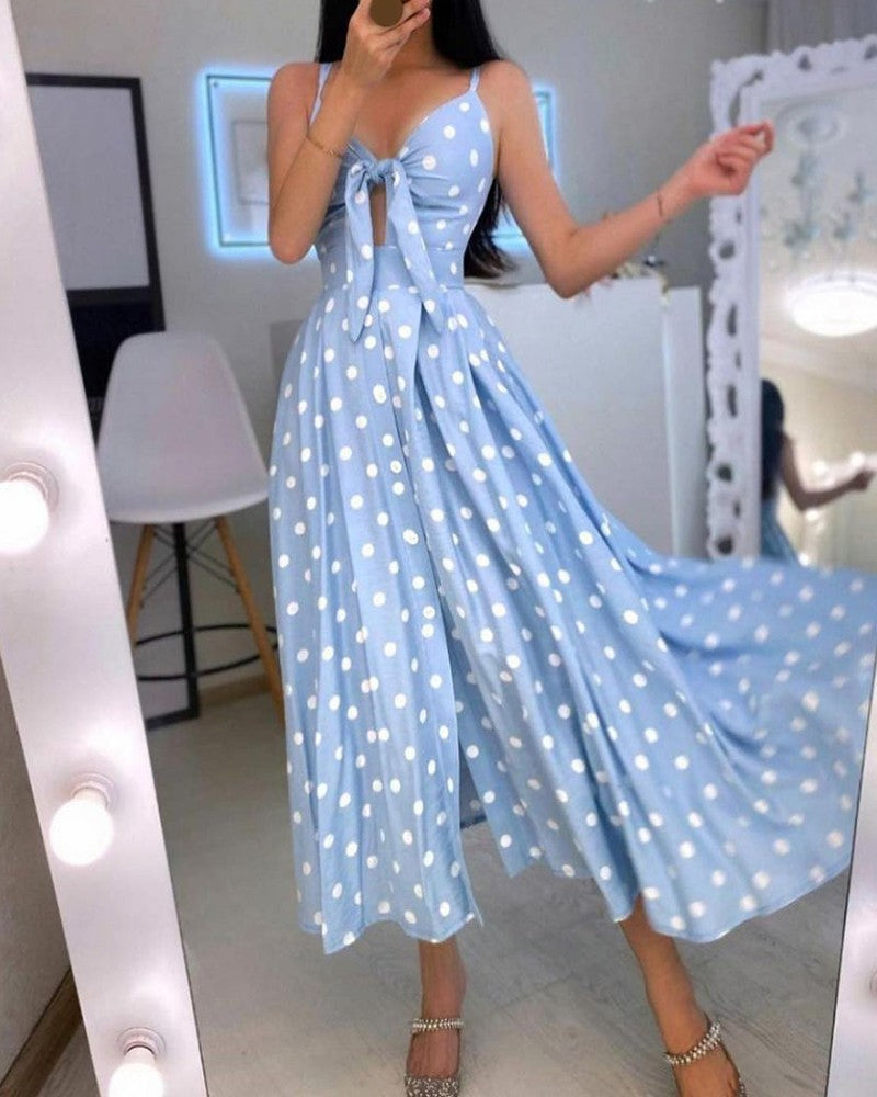 Sexy Sling High Waist Sleeveless Dress