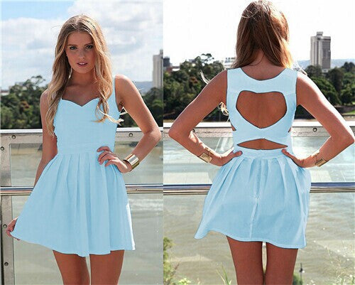 Fashion Sexy Sleeveless Chiffon Dress