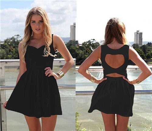 Fashion Sexy Sleeveless Chiffon Dress