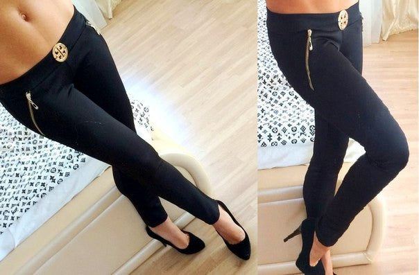 Slim black pants