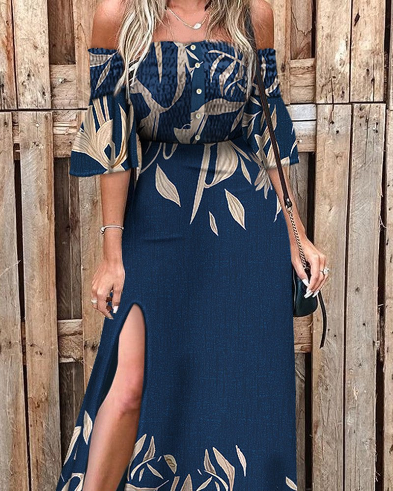 One-Shoulder Open Back Sexy Bag Hip Dress