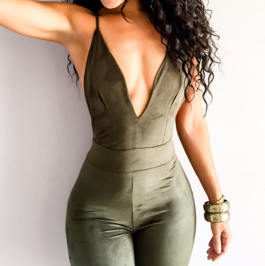 SEXY V-NECK SLING JUMPSUIT